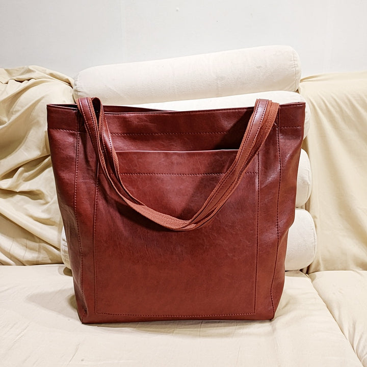 Sac à main élégant en cuir souple pour femme