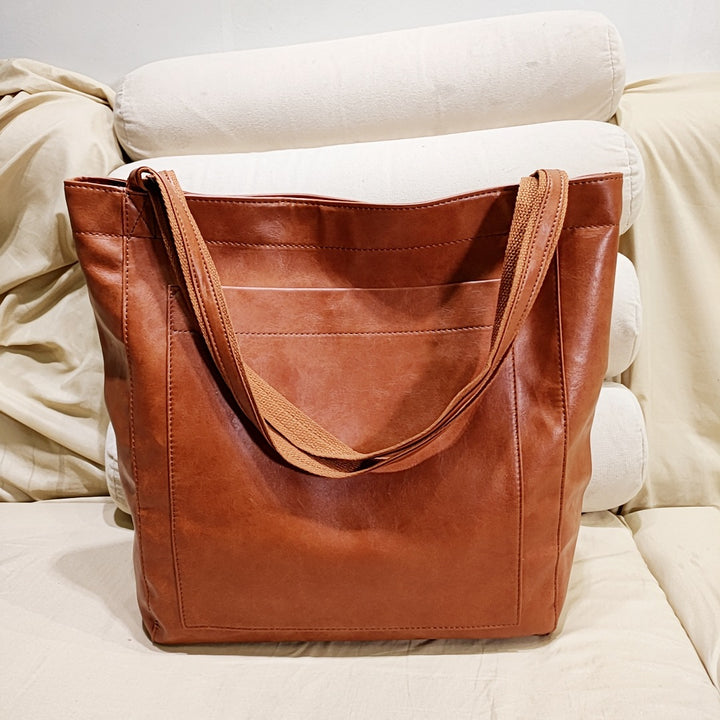 Sac à main élégant en cuir souple pour femme