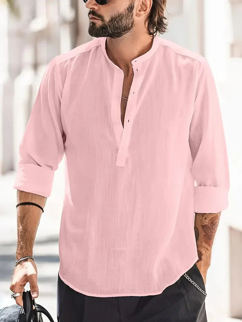 Chemise en lin pour homme