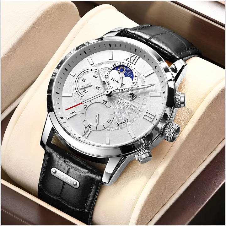 Montre classique pour homme de 42 mm, élégante et fonctionnelle