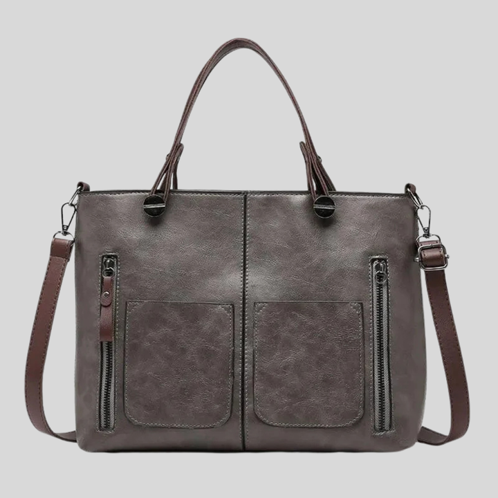 Sac à bandoulière en cuir véritable pour femme