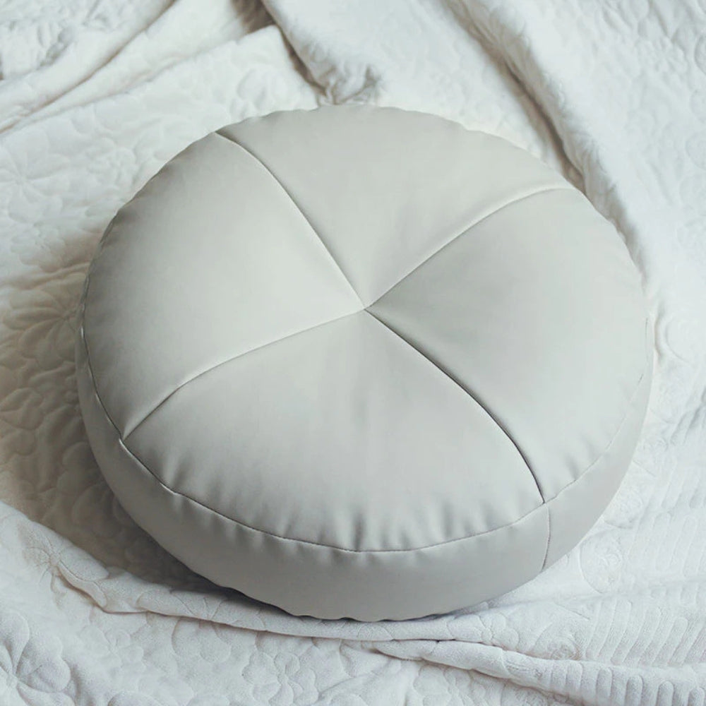 Coussin en cuir Nappa style japonais