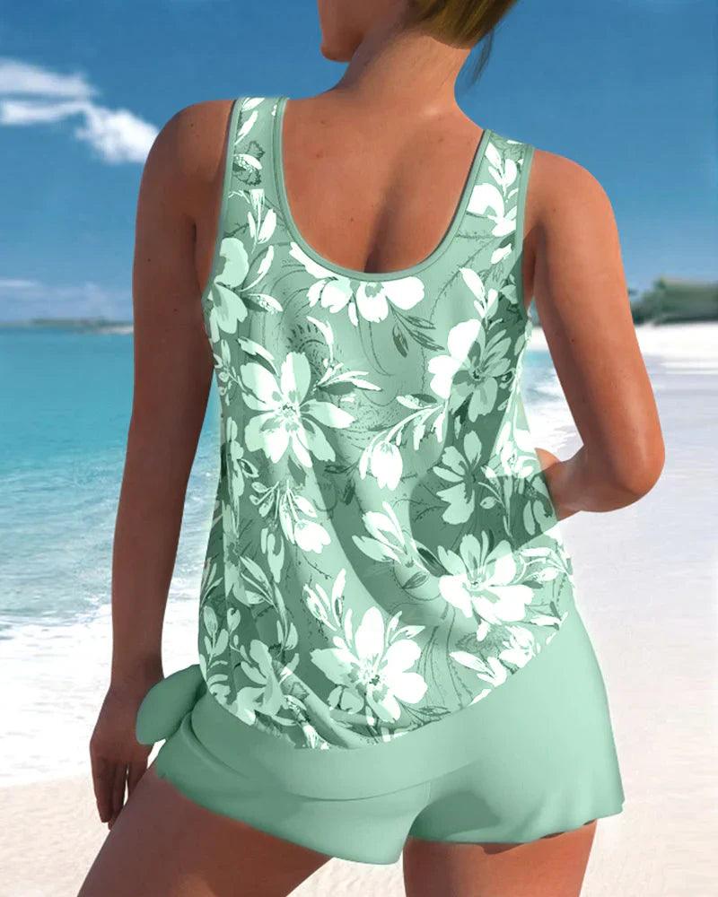 Maillot de bain tankini deux pièces pour femme