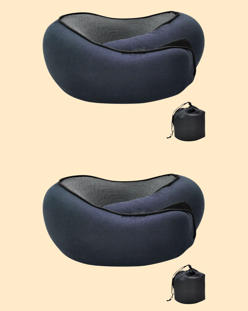 Oreillers de voyage ergonomiques en mousse à mémoire de forme