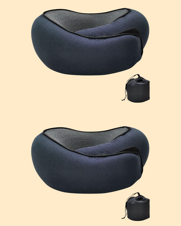 Oreillers de voyage ergonomiques en mousse à mémoire de forme