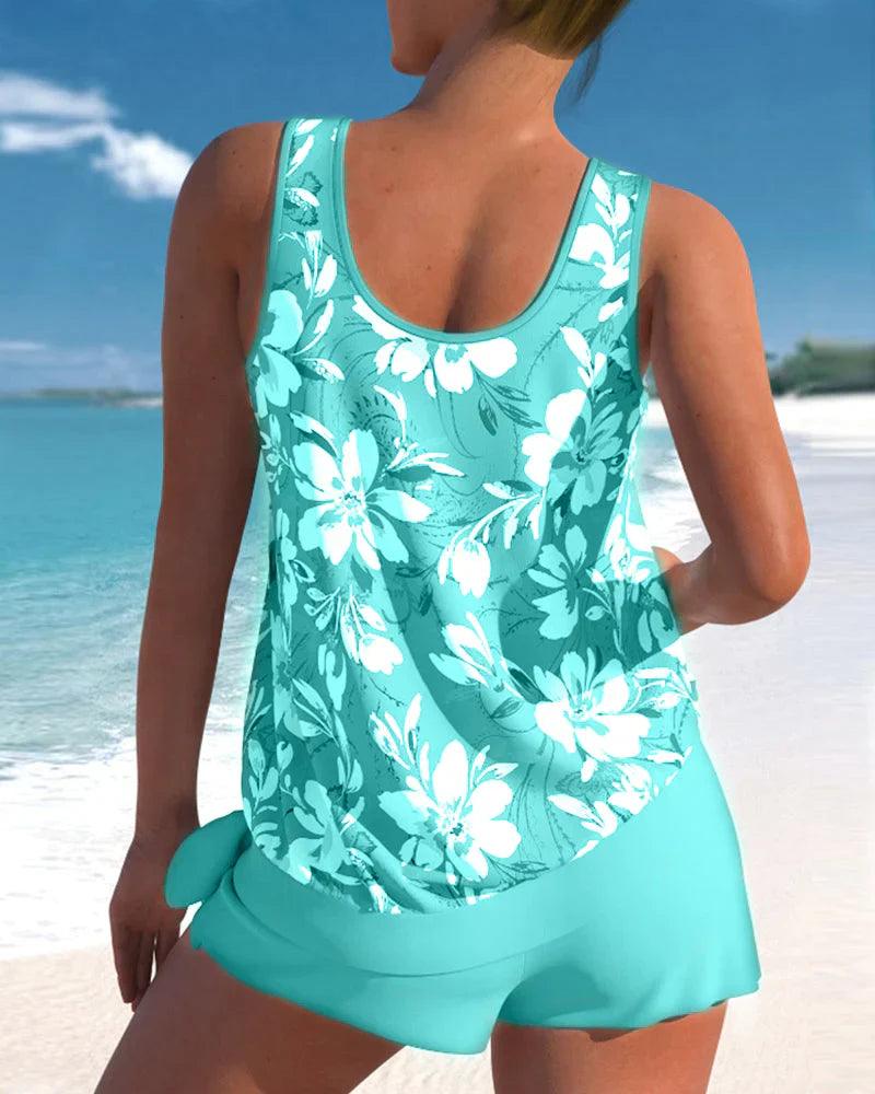 Maillot de bain tankini deux pièces pour femme