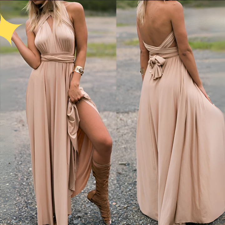 Robe portefeuille multi-positions A Lot pour femme