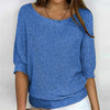 Noami – Pull tricoté chaud à manches papillon et col rond