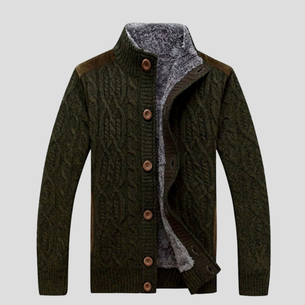 Veste en tricot pour homme – Doublure en peluche