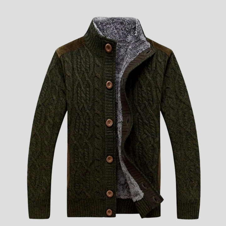 Veste en tricot pour homme – Doublure en peluche