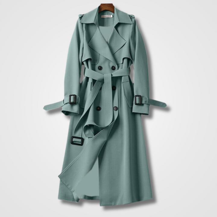 Karine - Manteau élégant à double rangée de boutons