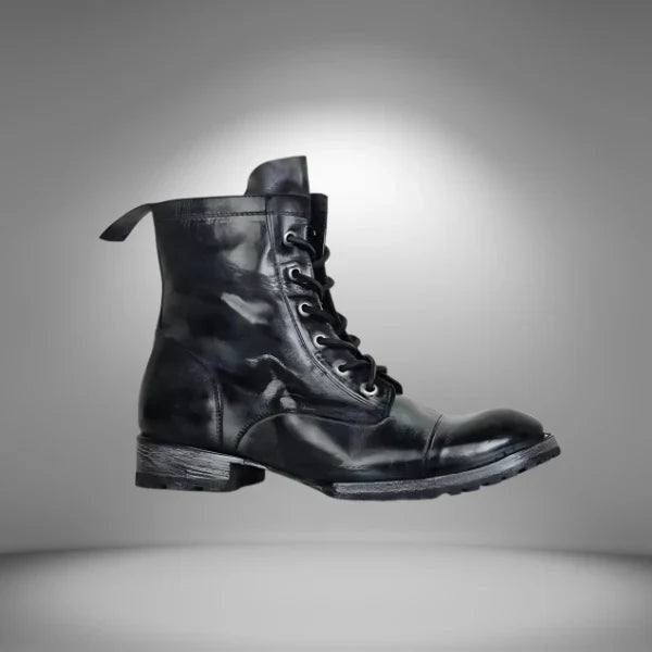 Bottes en cuir vintage pour femme