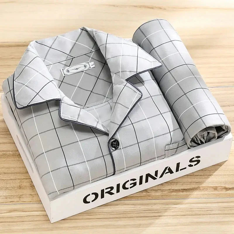 Rex - Ensemble pyjama avec chemise et fermeture à boutons