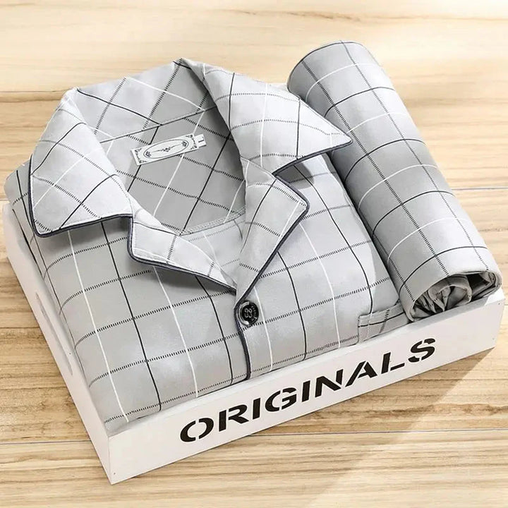Rex - Ensemble pyjama avec chemise et fermeture à boutons