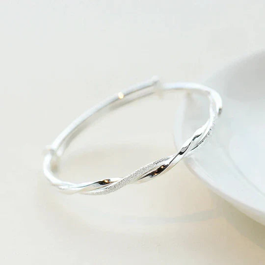 Bracelet Argent Torsadé