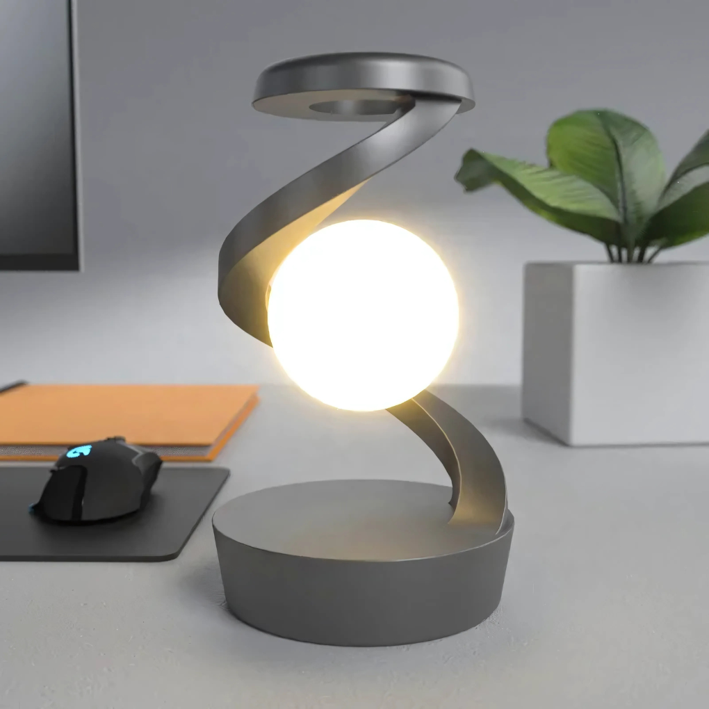 Lampe de bureau spirale moderne à lumière chaude