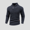 Pull boutonné à demi-col pour homme