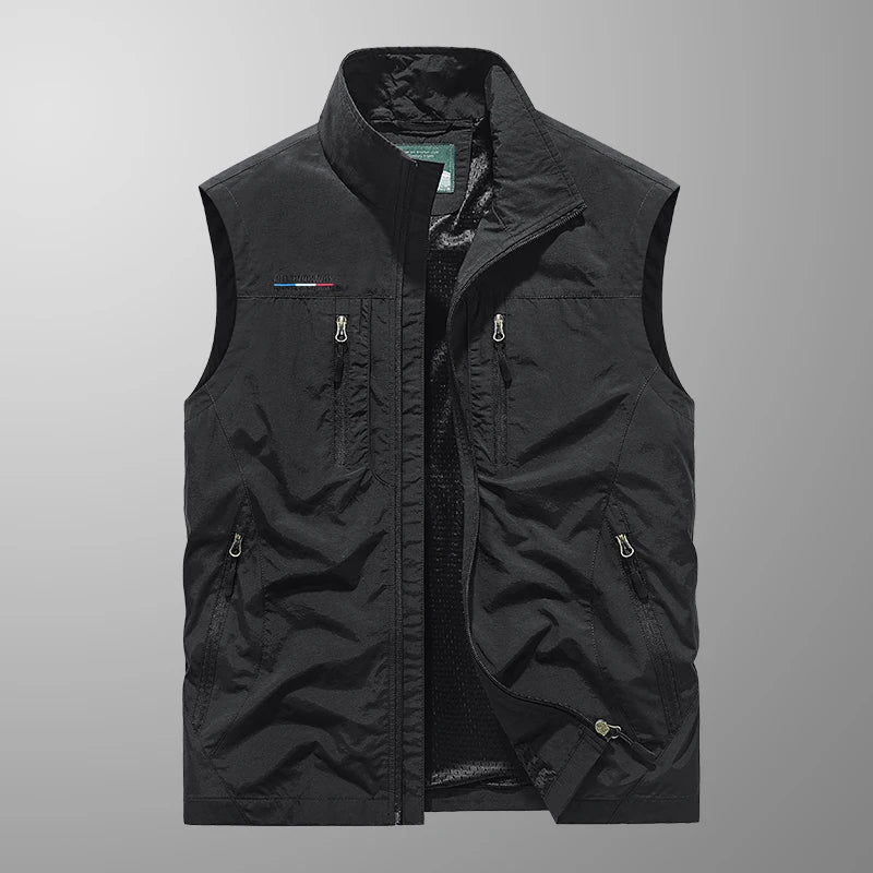 Gilet respirant multi-poches pour homme