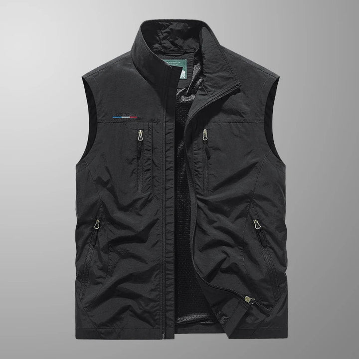 Gilet respirant multi-poches pour homme
