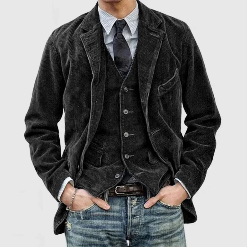 Ensemble blazer et gilet vintage élégant