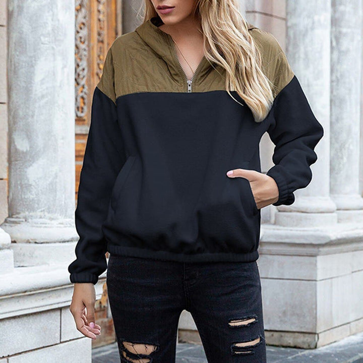 Flo - Sweat à capuche bicolore à la mode