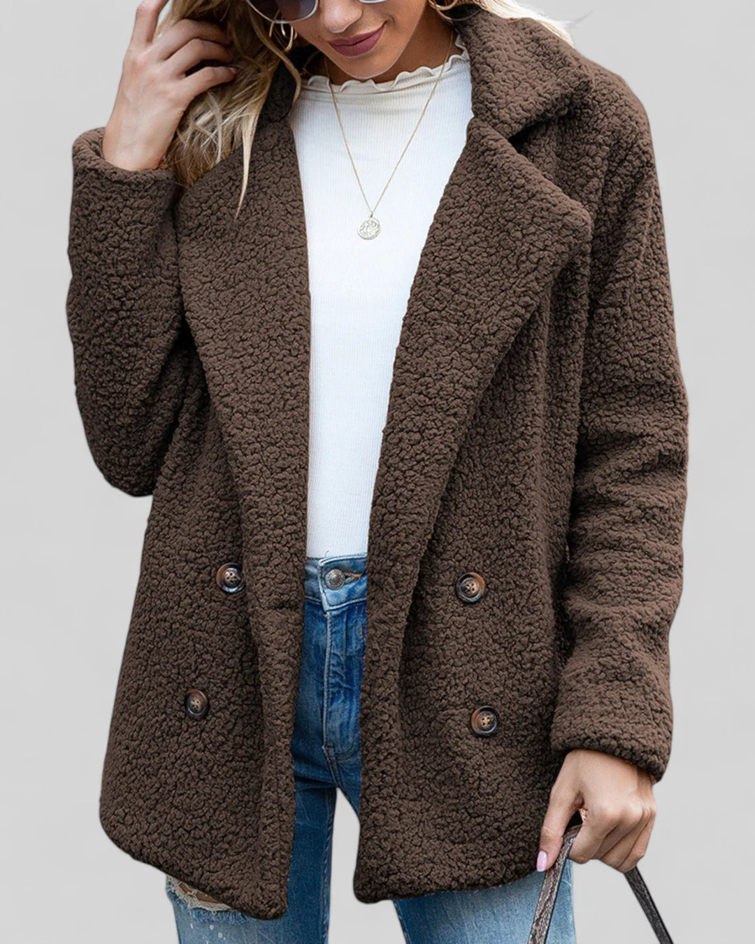 Geneviève – Manteau doux élégant pour femme