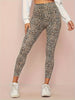 Legging à imprimé léopard avec taille haute