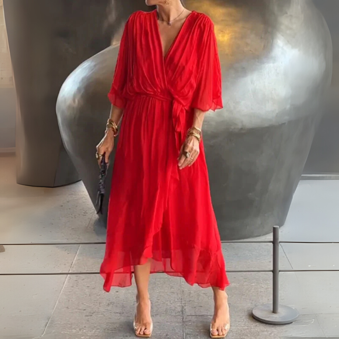 Robe portefeuille légère et élégante pour femme
