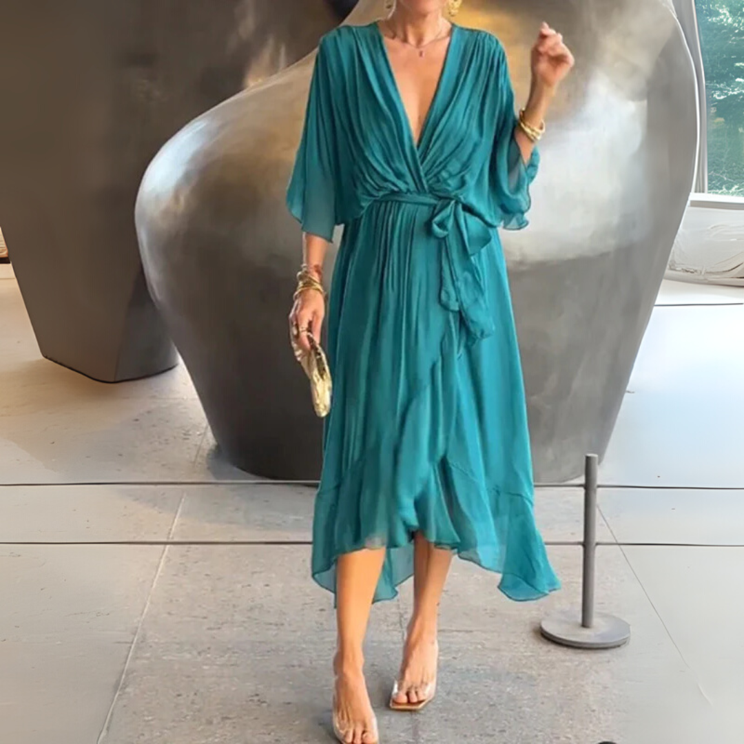Robe portefeuille légère et élégante pour femme