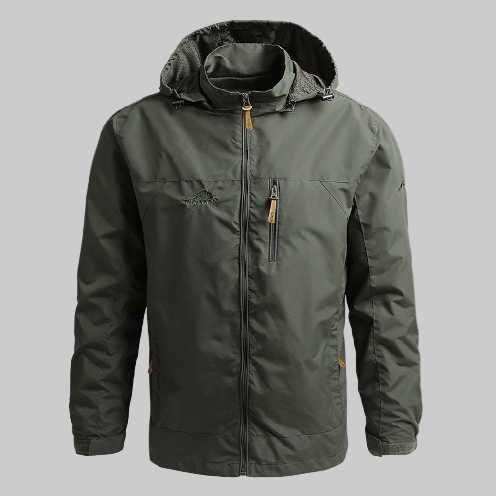 Veste d'extérieur imperméable et coupe-vent pour homme