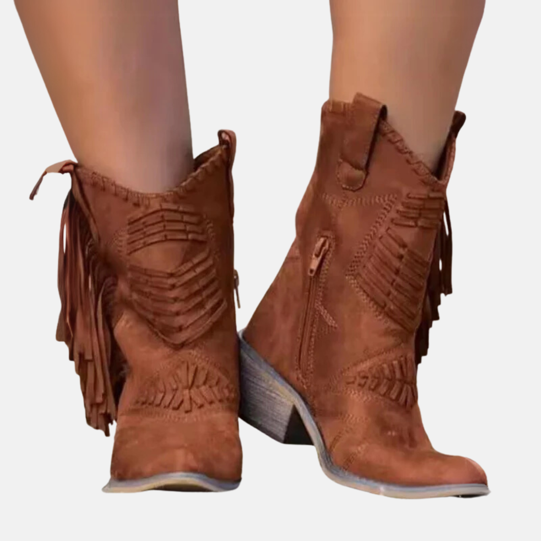 Bottes à pompons élégantes et chics pour femmes