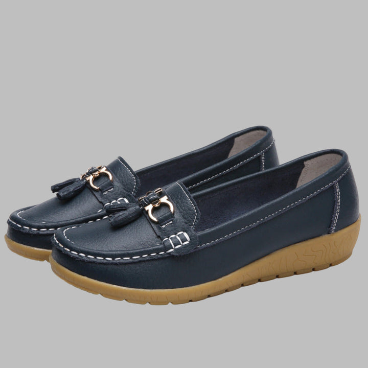 Mocassins compensés rétro pour femmes