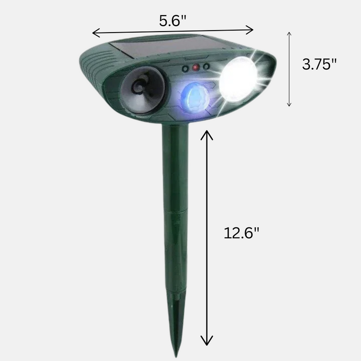 Répulsif à ultrasons pour tamias et à énergie solaire