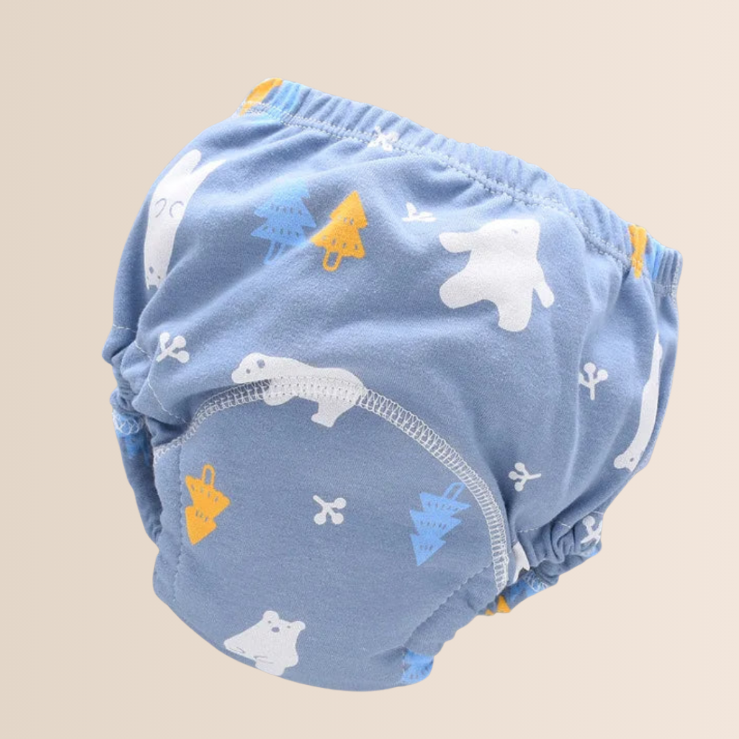 Culotte d'apprentissage réutilisable en coton 6 couches pour bébé