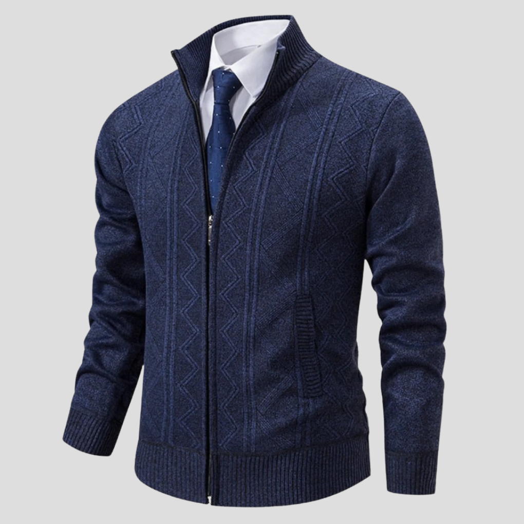 Cardigan pour hommes – Pièce superposée de style tricot