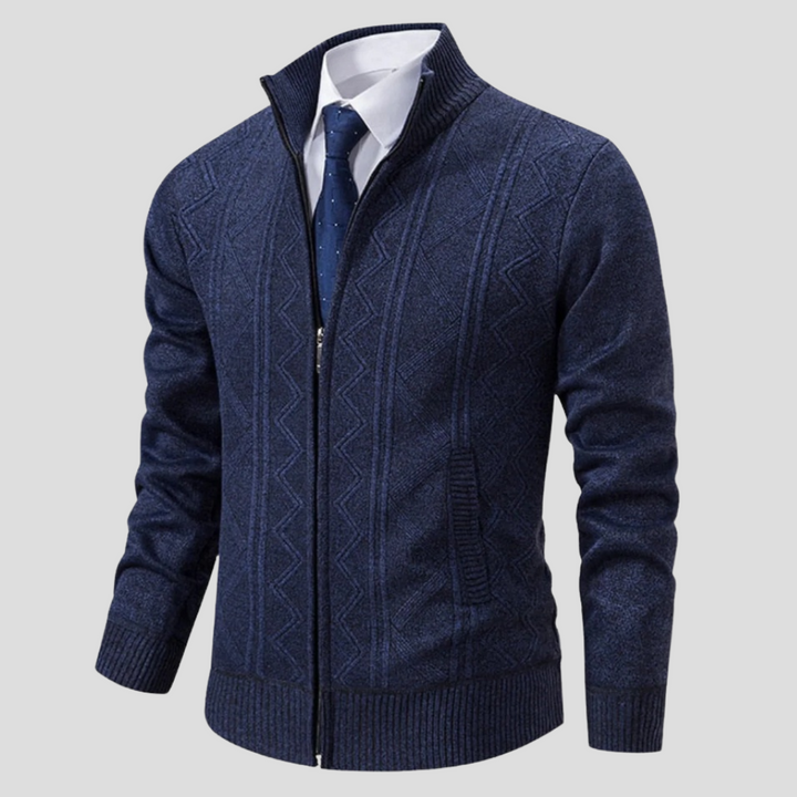 Cardigan pour hommes – Pièce superposée de style tricot