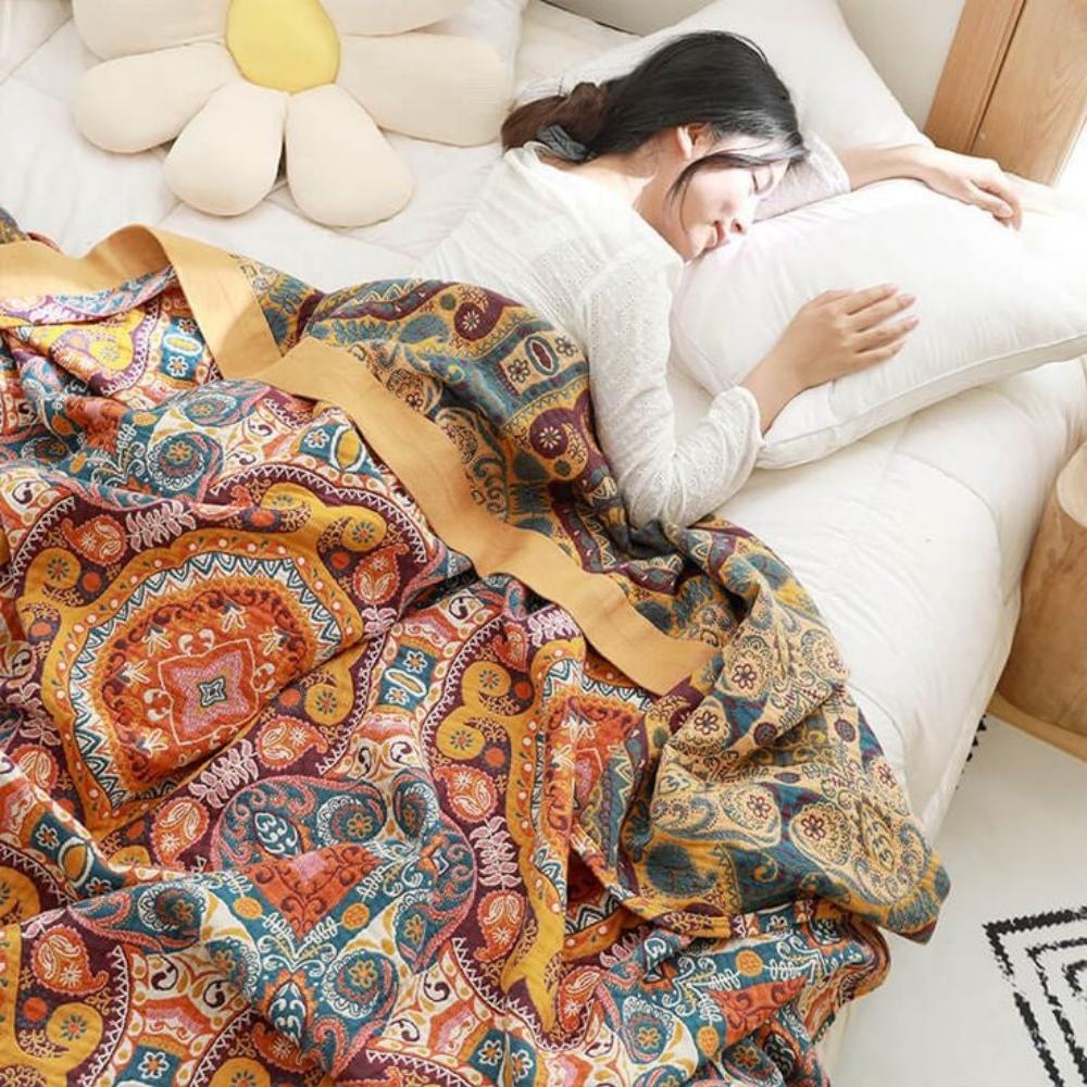 Couverture Boho Réversible