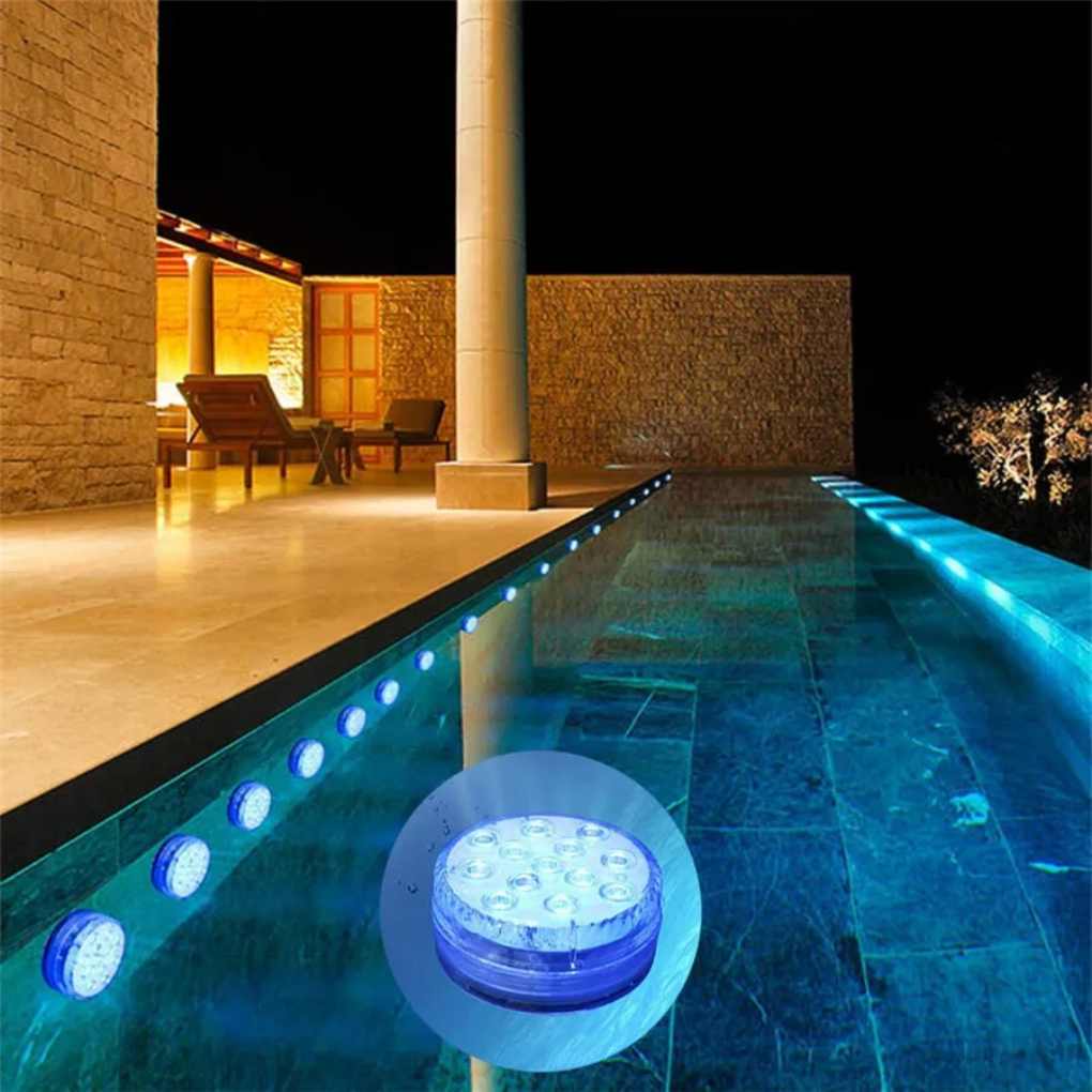 Lampe de piscine submersible à LED avec télécommande RF
