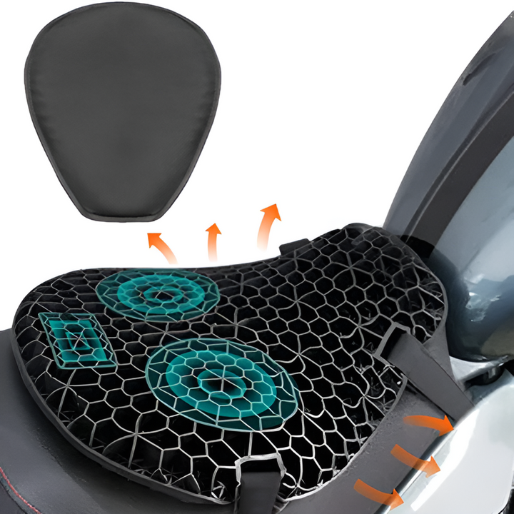 Coussin de selle en gel pour moto pour les longs trajets