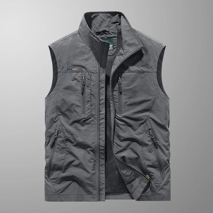 Gilet respirant multi-poches pour homme