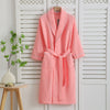 Peignoir kimono léger 100 % coton gaufré