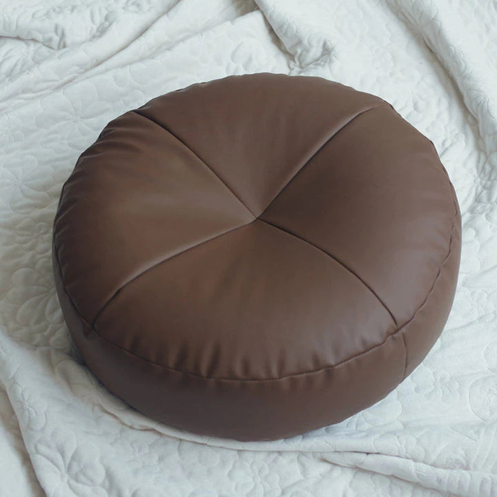 Coussin en cuir Nappa style japonais