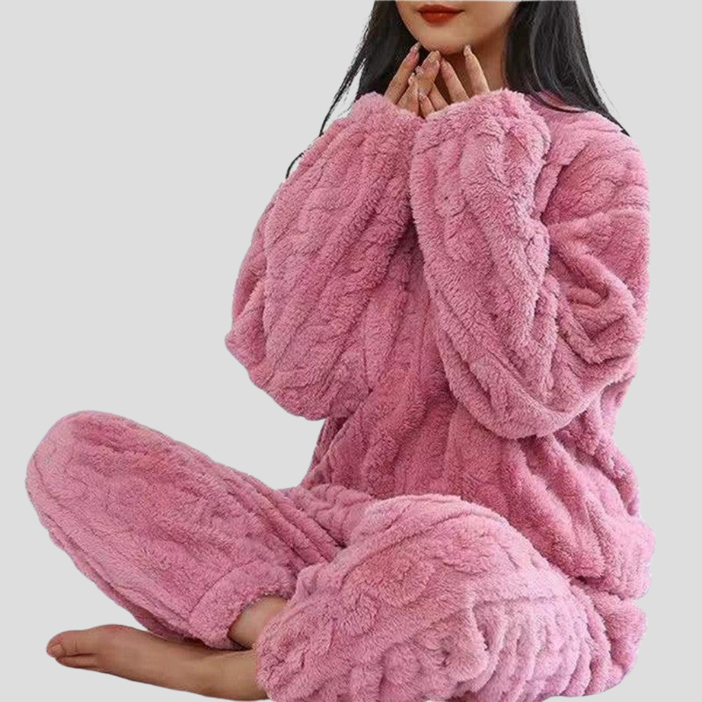 Ensemble pyjama en polaire pour femme