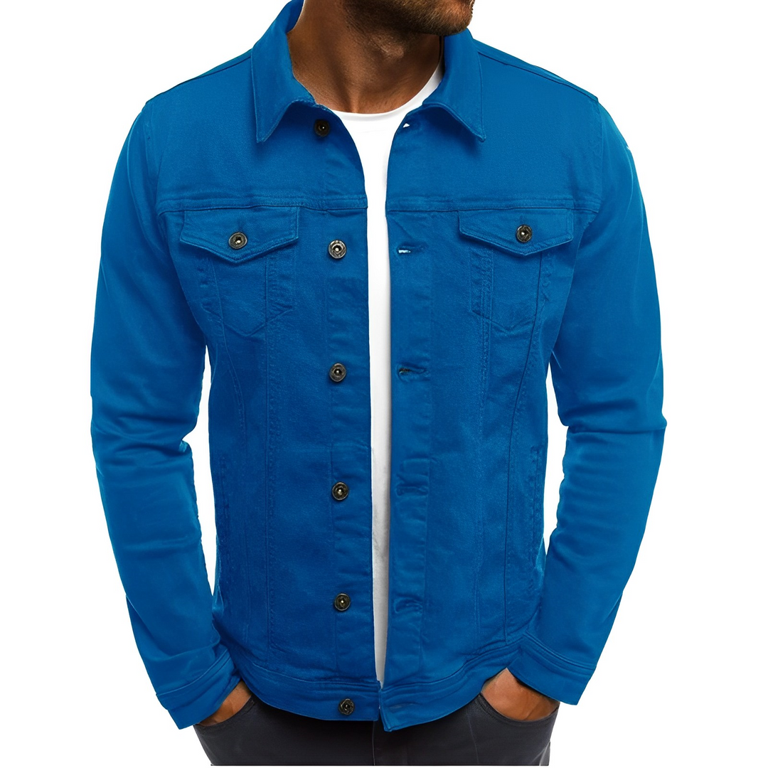 Veste d'été en jean pour homme