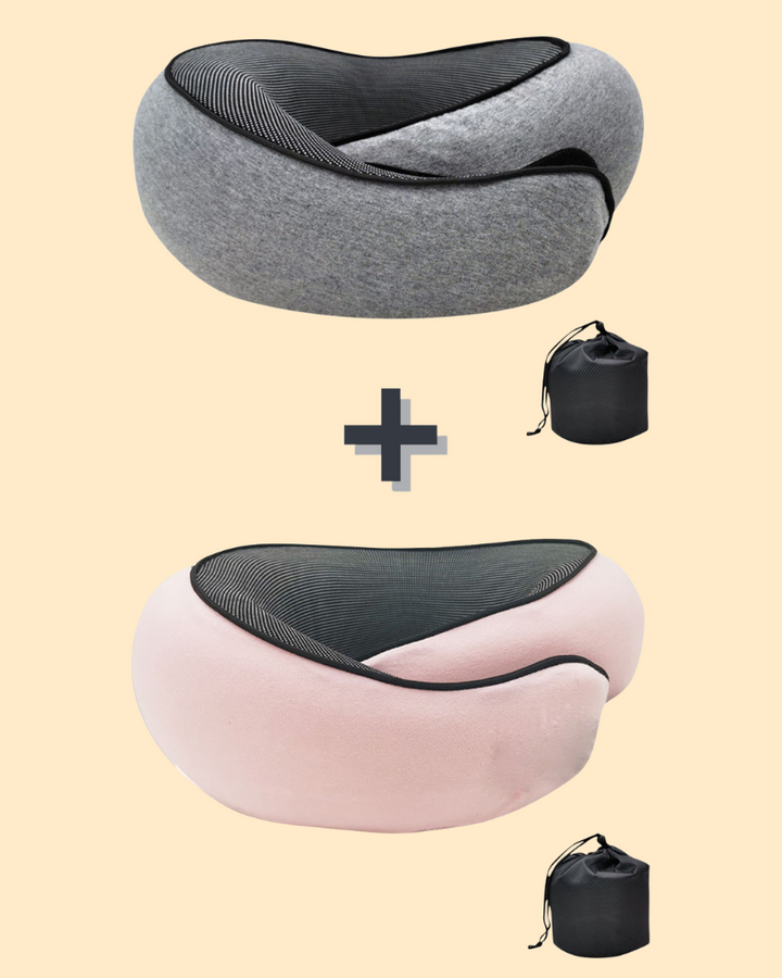 Oreillers de voyage ergonomiques en mousse à mémoire de forme