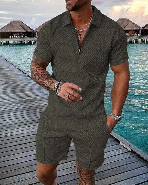 Ensemble Polo et Short d'Été pour Hommes