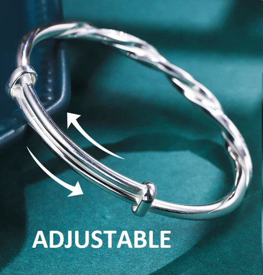 Bracelet Argent Torsadé