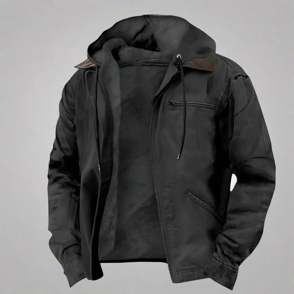Veste à capuche classique pour homme