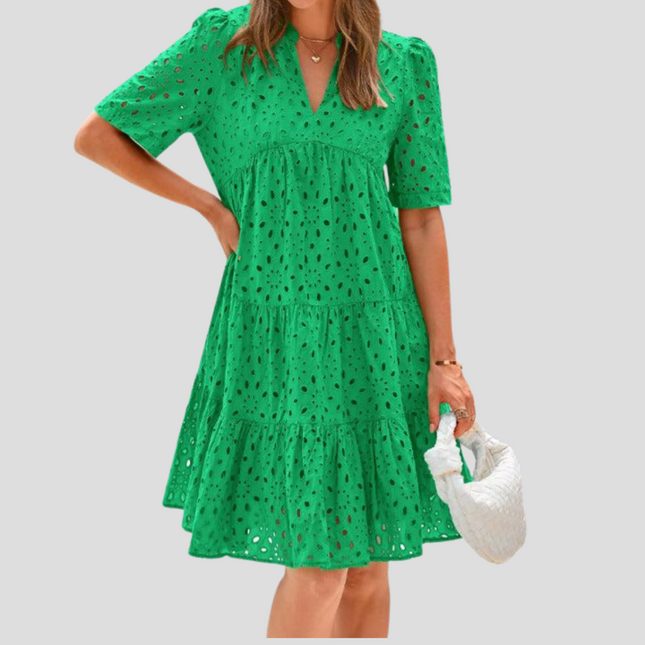 Robe d'été au crochet pour femme
