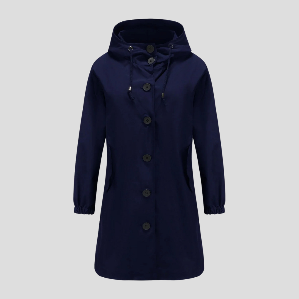 Veste de pluie imperméable à capuche pour femme